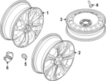 R2TZ1007E - : Wheel, Alloy for Lincoln: Nautilus Image
