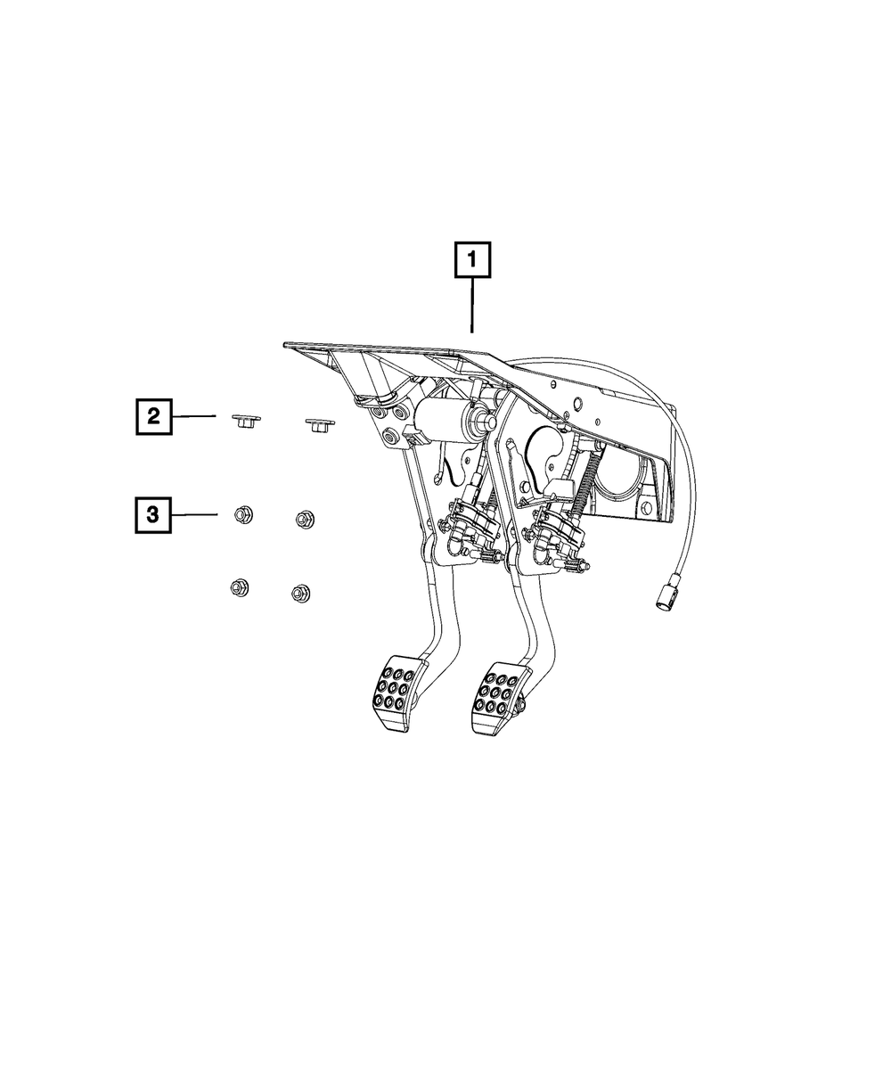 Adjustable Pedal Assembly - Mopar (5290926AH)