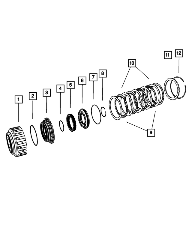 68019791AA - AS68RC; 6-Speed; Automatic Transmission: External D-ring for Mopar Image