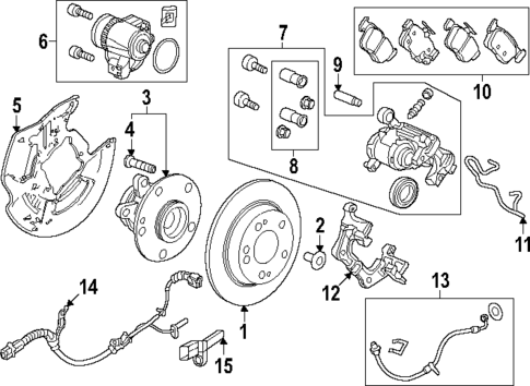 Brake Components for 2024 Acura Integra #1