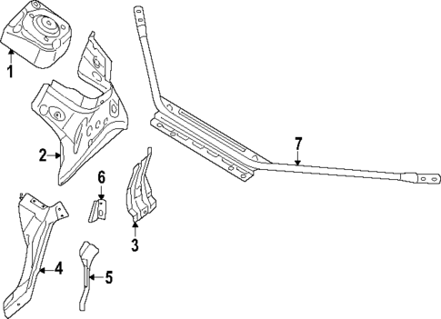 Structural Components & Rails for 2023 Volkswagen ID.4 #1
