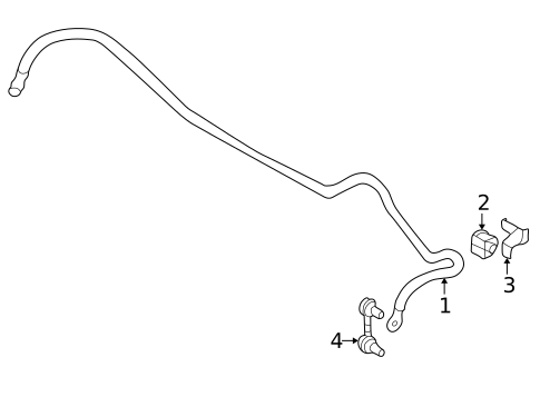 Stabilizer Bar & Components for 2014 Subaru Tribeca #1