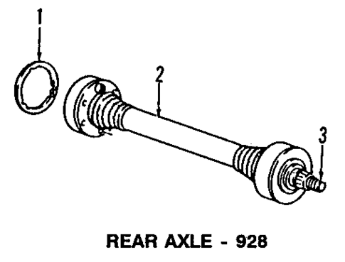 Rear Axle for 1989 Porsche 928 #0