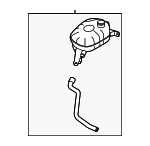 25430F2400 - Cooling System: Reservoir Assembly for Kia: Seltos, Soul Image