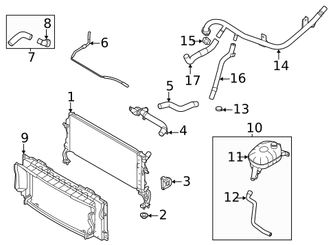 Radiator & Components for 2023 Kia Seltos #0