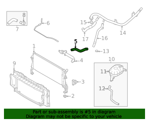 25327-Q5500 - Radiator Coolant Hose 2023-2026 Kia Seltos | Kia.Parts Store