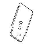 16792419007Q14 - Body: Seat Back Panel for Mercedes-Benz Image