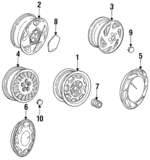 4284991 - Suspension: Wheel, Steel for Mopar Image