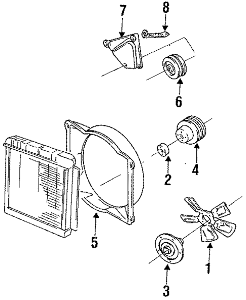Belts & Pulleys for 1991 Dodge B250 #0