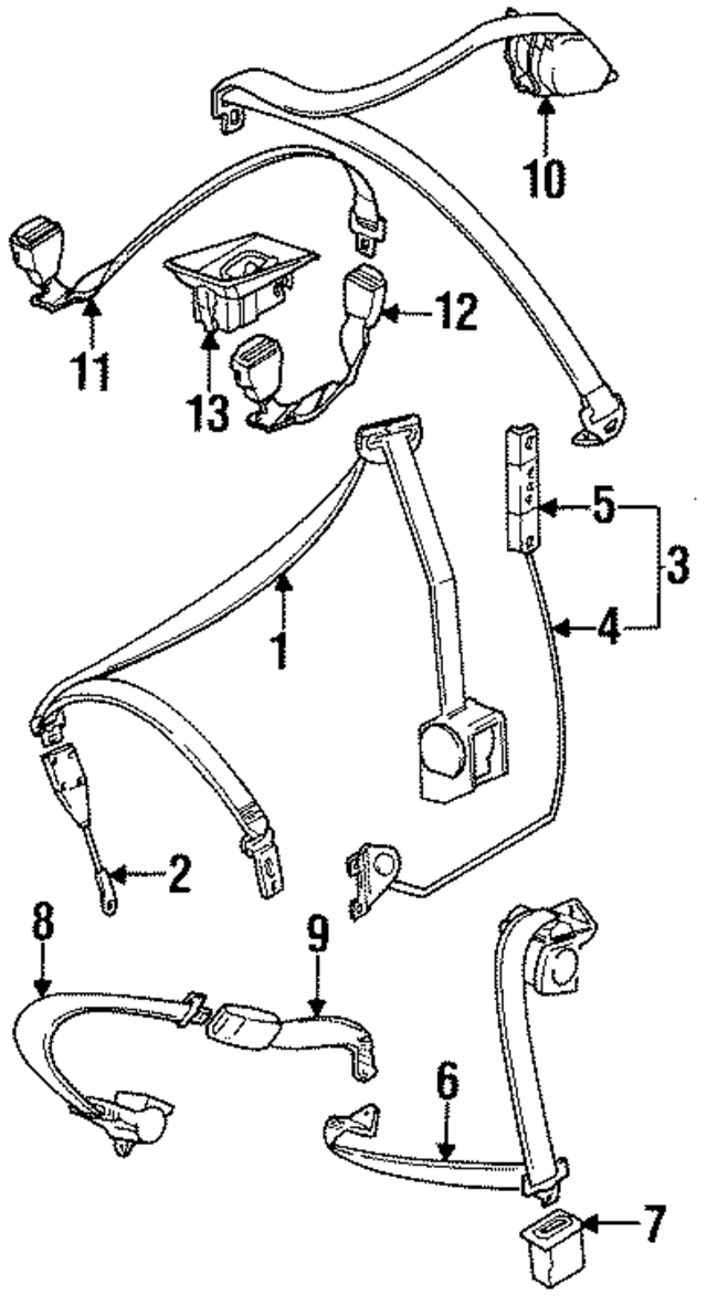 72118167981 - Electrical: Seat Belt Assembly for BMW Image