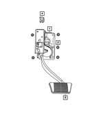 Brake Pedal, Left Hand Drive