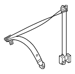 21286008867F03 - Electrical: Retractor Assembly for Mercedes-Benz Image