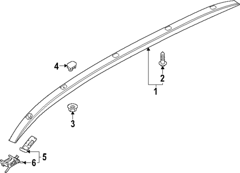Exterior Trim - Roof for 2023 Kia Niro #1
