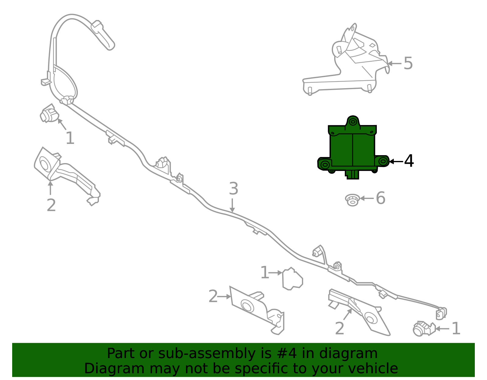 2019-2024 Subaru Blind Spot Radar 87611AN00C | Subaru Parts Store