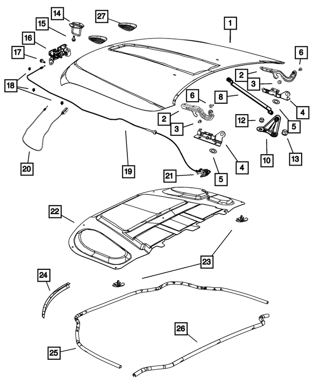 6510463AA - Body Sheet Metal Except Doors: Screw for Dodge: Durango | Jeep: Grand Cherokee, Grand Cherokee WK Image