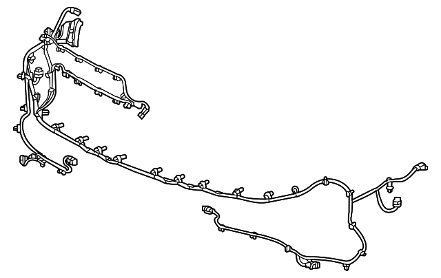 thumbnail image 2 of Genuine GM Front Bumper Object Alarm Sensor Wire Harness – For 2017 Cadillac XT5 – 84054573 2 of 6