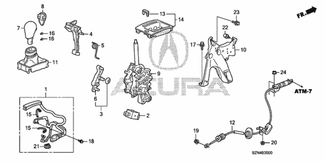 Select Lever for 2011 Acura ZDX #0