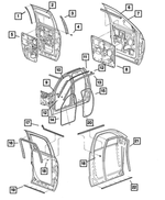 55359868AA - Doors and Related Parts: Seal for Mopar Image