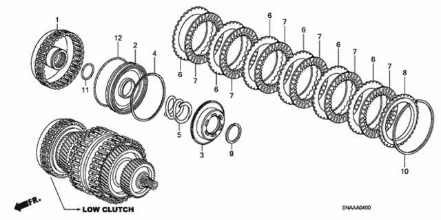 AT Clutch (Low) for 2009 Honda Civic #0