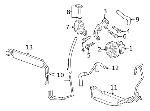 Pump & Hoses for 2012 Cadillac CTS #1