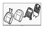 88400B2001KE4 - Body: Seat Back Assembly for Kia: Soul Image