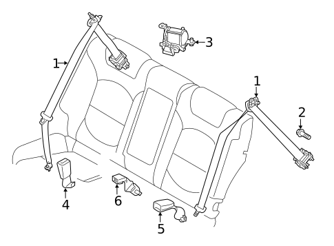 Seat Belt for 2016 Hyundai Tucson #0