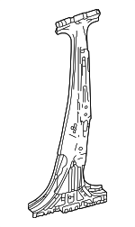 613010E110 - Body: Center Pillar Reinforced for Lexus: RX350, RX350h, RX450h+, RX500h Image