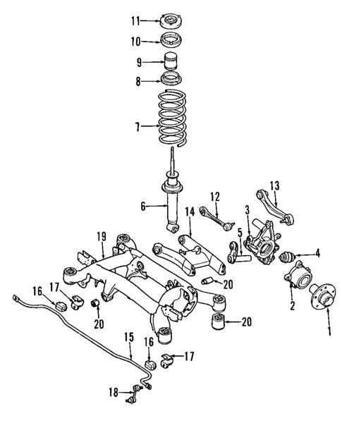 Rear Suspension for 2008 BMW 535xi #0