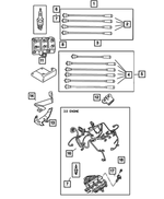 4686864AA - Electrical: Ignition Wire Seperator Bracket for Mopar Image