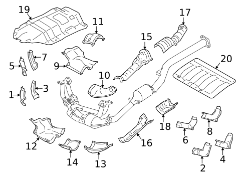 Heat Shields for 2025 Subaru Crosstrek #0