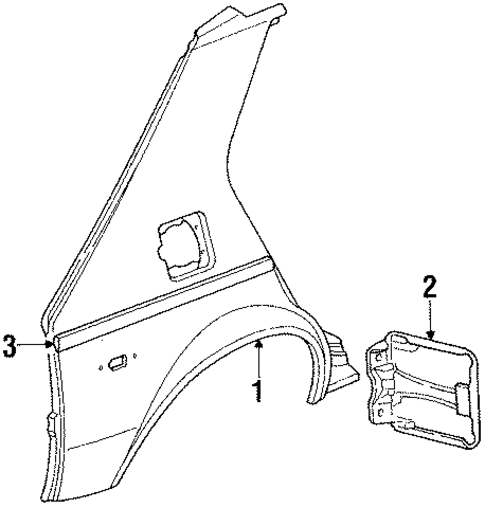 Outer Components for 1990 Dodge Omni #0