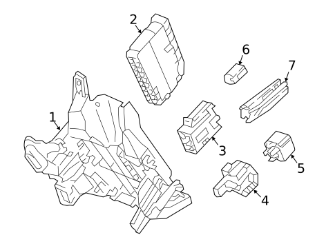 Fuse & Relay for 2017 Audi A4 Quattro #1