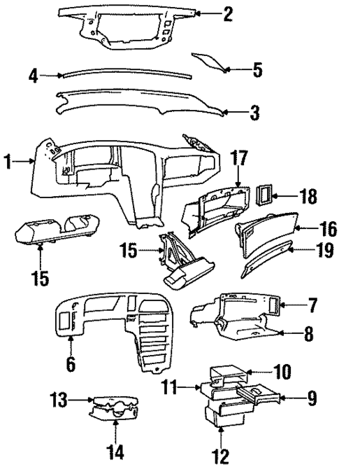 Instrument Panel for 1995 Saab 9000 #0