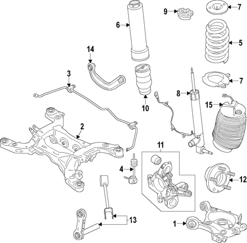 Rear Suspension for 2024 Lincoln Aviator #1