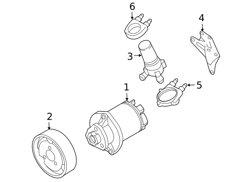 Water Pump & Related Components for 2007 Audi A3 Quattro #0