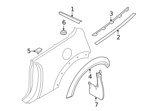 Exterior Trim - Quarter Panel for 2013 Mini Cooper #0