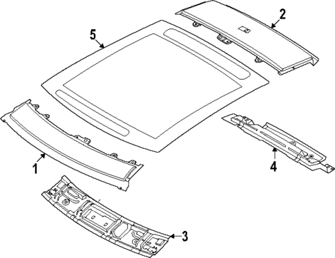 Roof & Components for 2023 Genesis GV60 #0