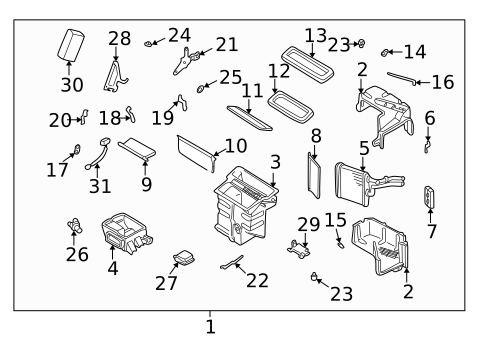 Heater Components for 2000 Nissan Pathfinder #0