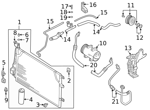 A/C Clutch & Compressor for 2005 Volvo XC70 #0