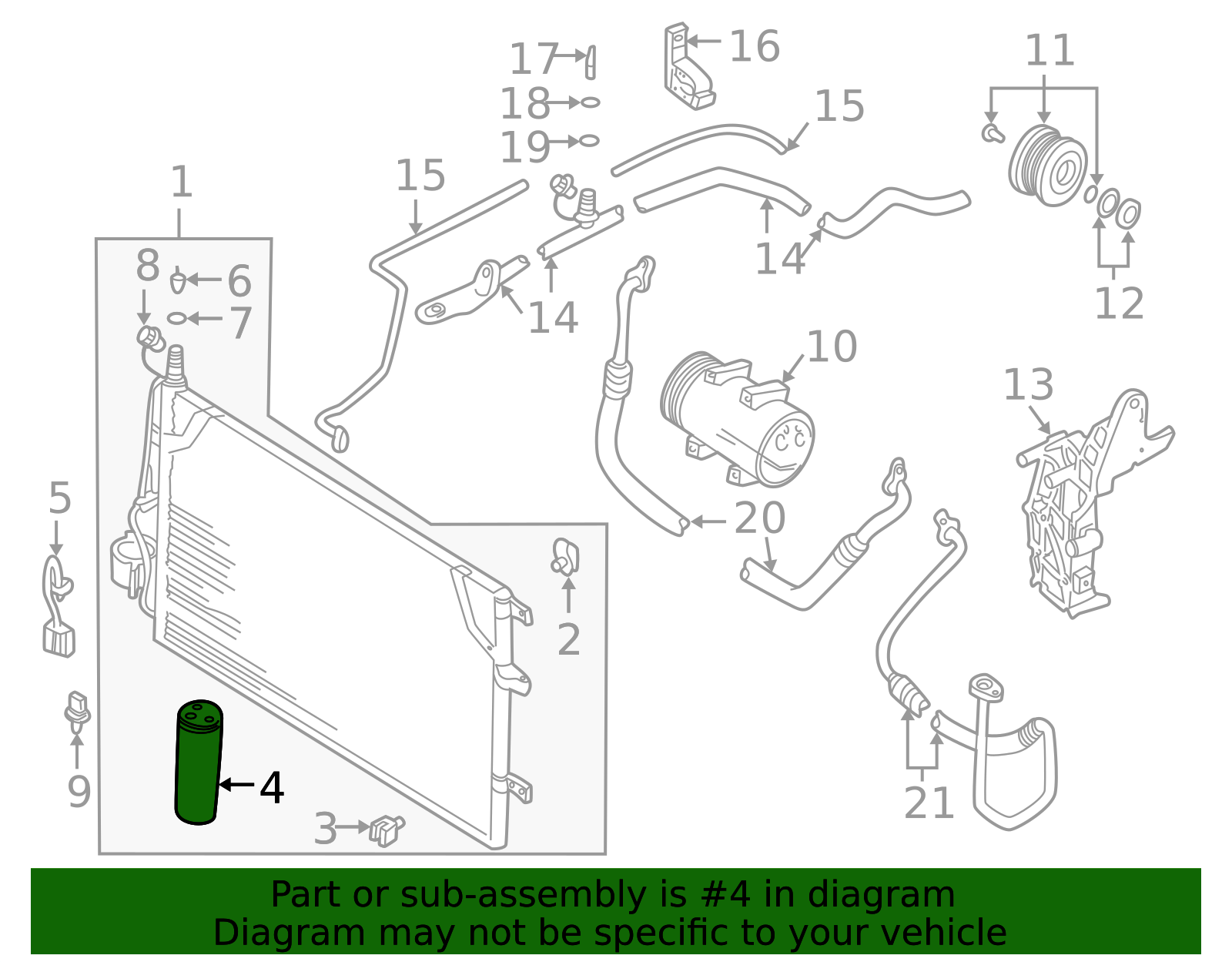 A/C Receiver Drier 30780200 | Truck Part Center