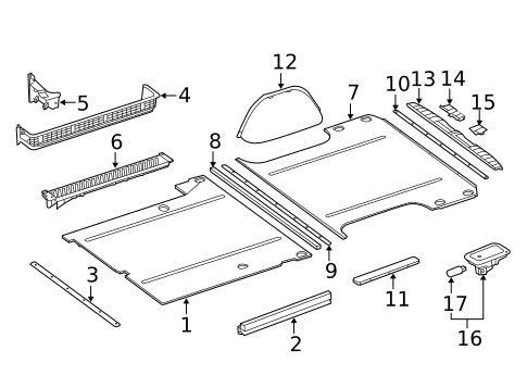 Interior Trim - Rear Body for 2018 Mercedes-Benz Sprinter 3500 #0