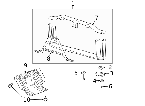 Radiator Support for 2008 GMC Yukon #0