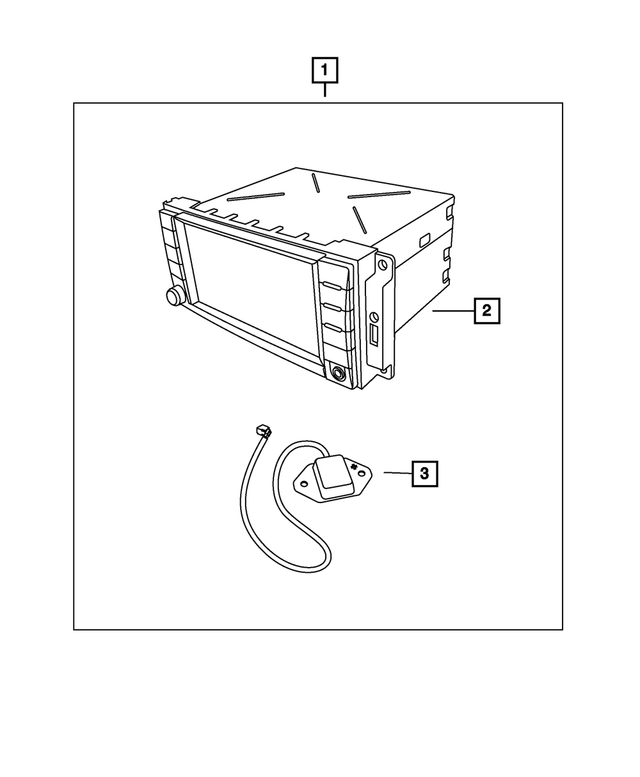 5064818AD - Mopar Accessories - Component Parts: Am/fm/dvd/hdd/nav/sdars Radio for Mopar Image