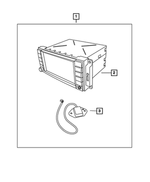 5064818AD - Mopar Accessories - Component Parts: Am/fm/dvd/hdd/nav/sdars Radio for Mopar Image
