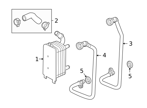 Trans Oil Cooler for 2009 Land Rover LR2 #1
