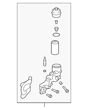 12744666 - : Part# 12703172 Oil Filter Adapter for Cadillac: CTS, SRX, STS | Chevrolet: Camaro, Caprice, Colorado | GMC: Canyon | Pontiac: G8 Image