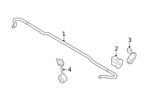 Stabilizer Bar & Components for 2013 Subaru Forester #1