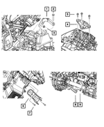 68084807AC - C635; 6-Speed; Manual Transaxle: Transmission Mount Bracket for Mopar Image image