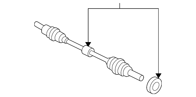 2007-2015 Mazda CX-9 Axle Assembly gp322550xd | TascaParts.com