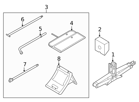 Jack & Components for 2014 INFINITI QX80 #0
